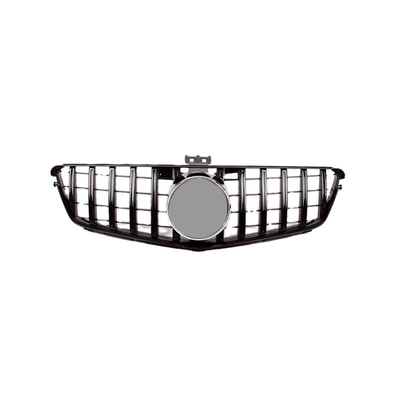 Replace Original Front Grill For Auto Mesh C180 C200 C260 AMG GT Front Grille CLASS W204 Mesh Grilles 2007-2014 C Grill ABS Center Material